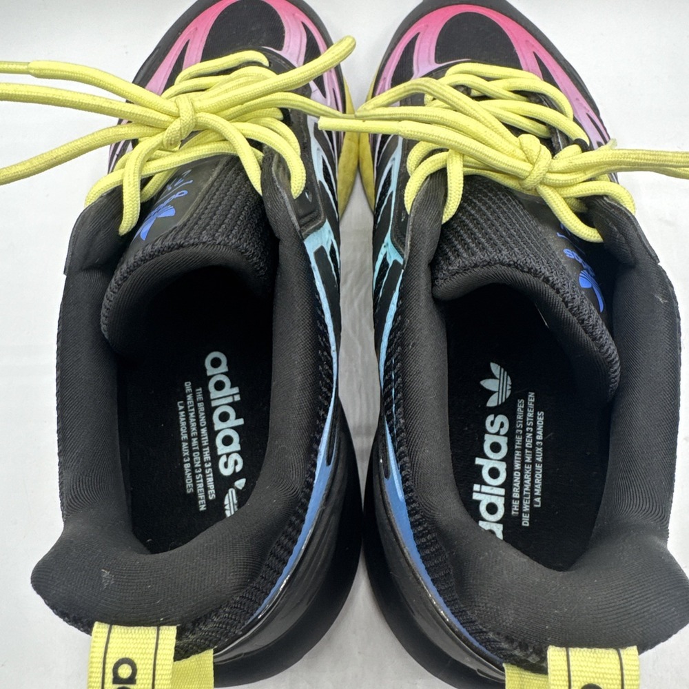 Adidas ZX 2K Boost 2.0 Men's Athletic Sneakers Black Yellow Ink GY8283 Size 9.5 - Picture 5 of 6